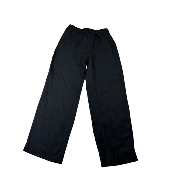 Madewell Linen Blend Pull On High Rise Straight Pants Black Size S - Picture 3 of 11